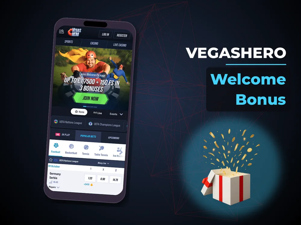 Vegashero - Welcome Bonus